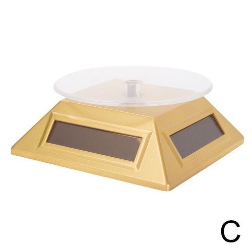 Rotating Display Stand 3.5" Solar Powered Jewelry UV Light Curing Turntable - Picture 11 of 12