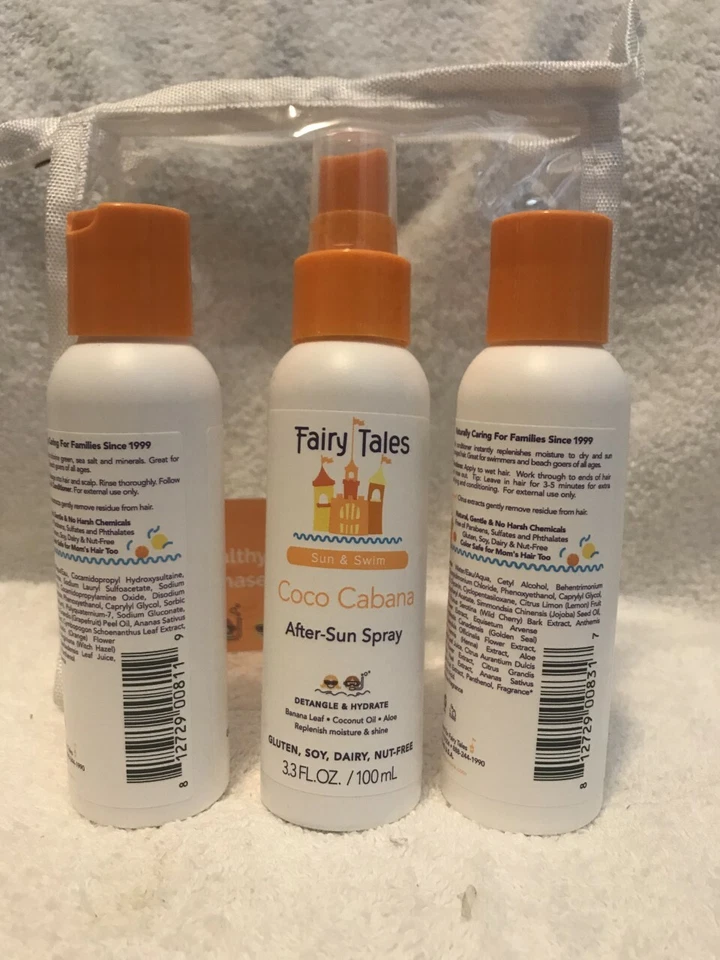 Fairy Tales Sun & Swim, champú clarificante, acondicionador, spray para después del sol 3,3 oz Foto 3 de 3