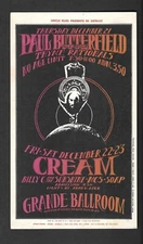 CREAM  Clapton Ming The Merciless  GRANDE BALLROOM  Detroit 1967  HANDBILL
