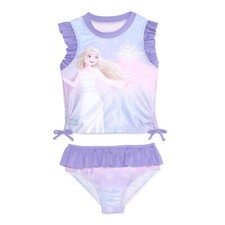 Disney Frozen Elsa 2 PC Tankini Swimsuit Girl Size 5T