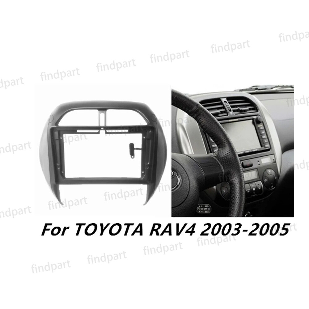 に適合する RAV4 2001 2002 2003 2004 2005 2006 9インチ カーフェイシア ビデオパネル プレーヤー 9インチビデオ パネルプレーヤーオーディオダッシュ2DINフレームダッシュボードマウントキットカーフェイシア RAV4 2001 20 ステレオラジオ  フェイシアフレーム 9インチ ... ラジオフェイシアフレーム 2DIN インストールパネル ダッシュボード に適合する RAV4 RHD 2013-2018 9インチ