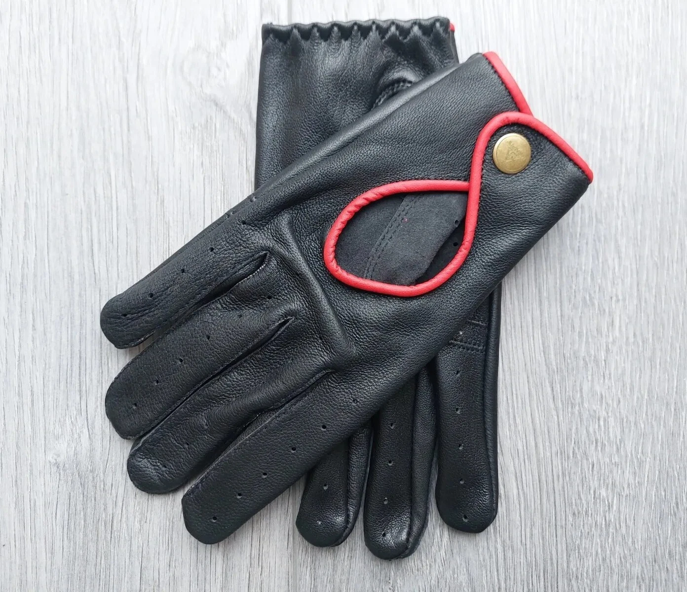 Driving fashion Vintage Gloves Mens E bike Soft Sheepskin Leather Vintage KENFIT