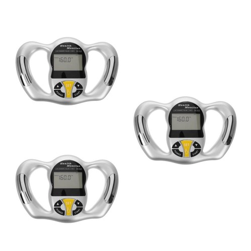3-teiliges Körperfett-Messgerät, Hand-Körperfett-Monitor, Körperfettwaage, - Bild 8 von 12