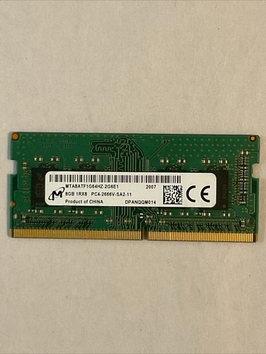 Micron 8GB DDR4-2666 Sodimm RAM PC4-2666V 1Rx8 MTA8ATF1G64HZ - Foto 11