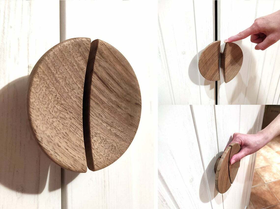 Wooden Door Handle 01