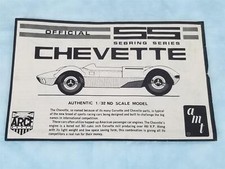 1:32 Vintage 1960's AMT SS Sebring Series Chevette Slot Car Instruction Sheet E1