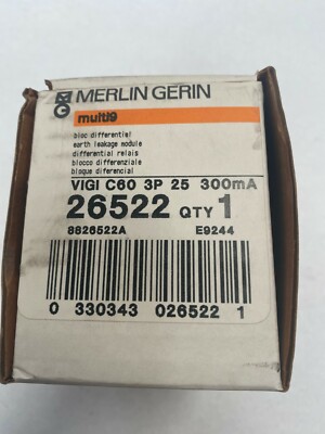 Merlin Gerin Schneider Multi 9 Vigi C60 26522 3P 25 300mA