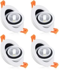 YGS-Tech 3 '' LED Downlight Dimmable Downlight, 5W 4000K Nature White