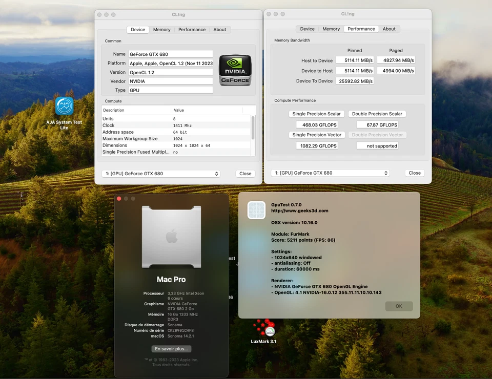  Nvidia GTX 680 2GB DDR5 Per Mac Pro, Metal 4K Mojave Catalina Monterey Sequoia - Immagine 4 di 4