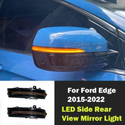 Side Rear View Mirror Light Assembly For Ford Edge 2015-2022 LED Turn Signal 2PC