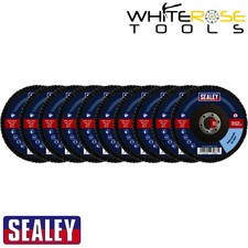 Sealey Flap Discs Zirconium Assorted Grit Ø115mm Ø22mm Bore Pack of 10 Abrasive