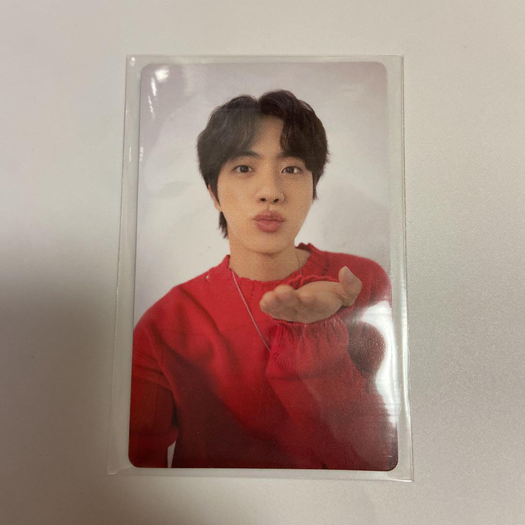 BTS JIN Japan Official FC and mobile Limited Photo Card from