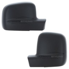 VW Transporter T5 2003-2010 Door Wing Mirror Cover Cap Black 1 Pair Left & Right
