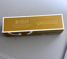 Men's Oro Gold 24K Aftershave Balm -- Ginko Baloba Aloe Vera NIB