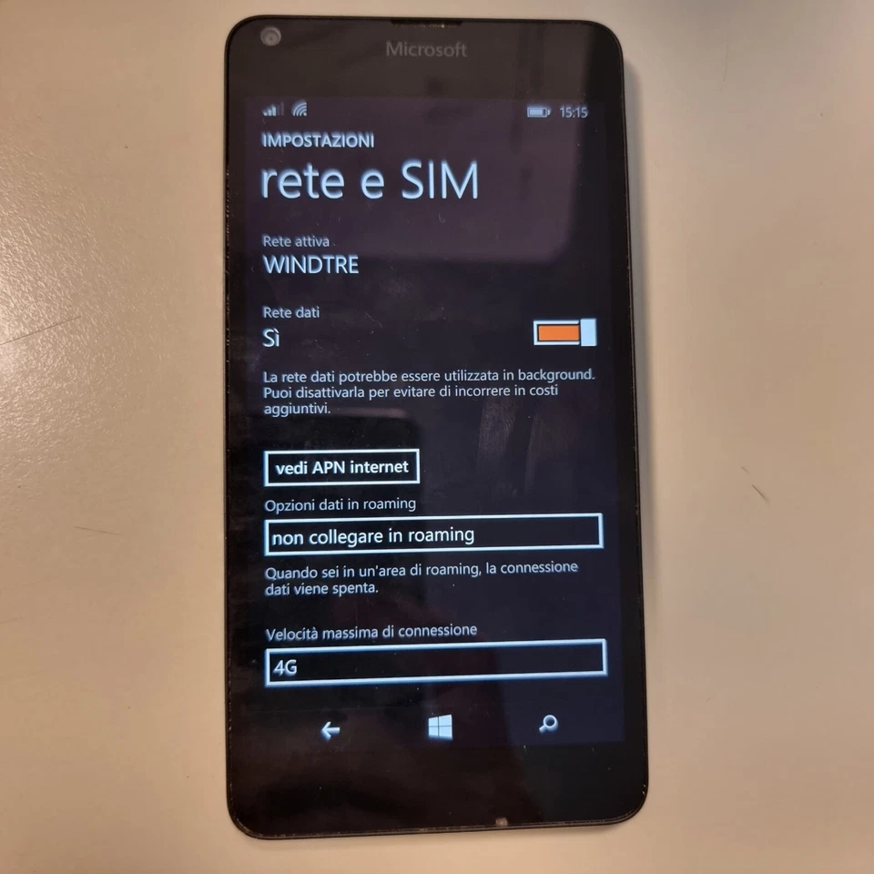 Cellulare Microsoft Lumia 640 LTE usato - perfettamente funzionante - Immagine 4 di 4
