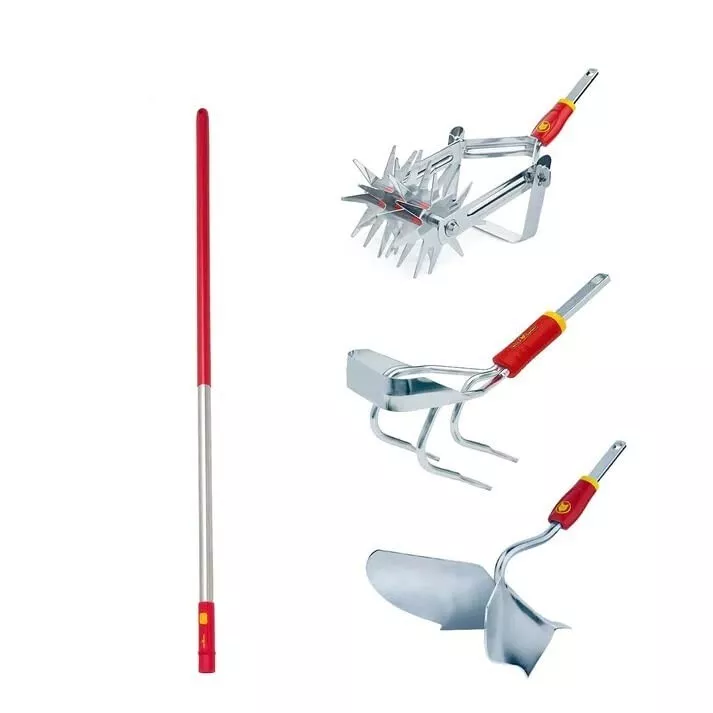 Wolf Garten Aluminium Handle with Garden TILLERS Tine CULTIVATOR