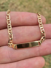 Pulsera ID Bebé 5.5" Cadena Mariner 14K Gold Filled Regalos para niños