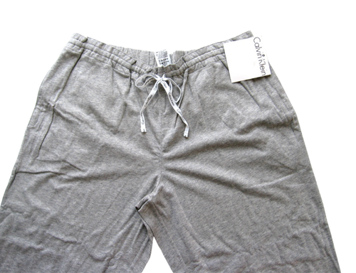 A379 Calvin Klein NEU S0500D Damen grau Essentials Kordelzug Strick Schlafhose S - Bild 5 von 8