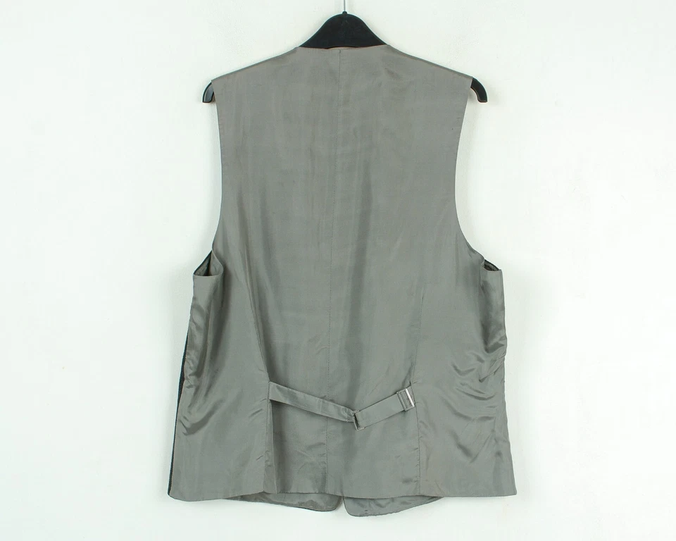 C&A CANDA Wolle UK 42 Herren Weste EU 52 Weste Tank Smart Hochzeit Anzug L Gilet - Bild 3 von 4