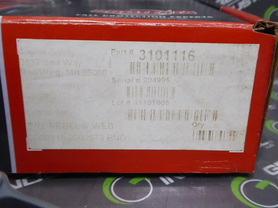 NUEVO Dispositivo de protección contra caídas Rebel 3101116 Protecta 6' línea de vida autorretráctil Foto 2 de 4