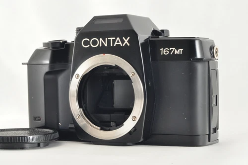 NEAR MINT CONTAX 167 MT 35mm SLR Film Camera Black Body From Japan #1080