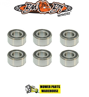 6 NEW REPL BAD BOY MOWERS DECK BLADE SPINDLE BEARINGS 037-8001-00 PUP LIGHTNING