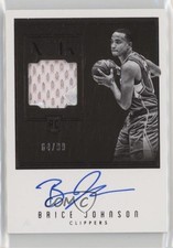 2016-17 Panini Noir Rookie 64/99 Brice Johnson (Black and White) Patch Auto 1u6