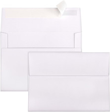 A6 Envelopes Self Seal 500 Pack - 4.75X6.5 White Invitation Envelopes Bulk for 4