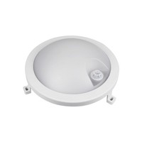 Led Feuchtraumleuchte Basis Fix Sensor, 120°, 12W, 4000K, 1200Lm, IP54, Rund, Gr