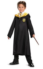 Harry Potter Child Hufflepuff Robe Halloween Costume Cloak Hogwarts