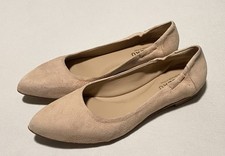 NWOB Italeau SuedeCream Loafers Flat Women’s Casual Shoes 41/US10 Made In Italy