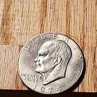 1974 Eisenhower $1 Ike Dollar Business Strike Copper  — photo 4