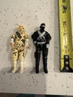 Lot of 2 Vintage GI Joe 3.75” Action Figures Snake Eyes Storm Shadow Loose Body