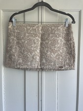 Abercrombie  Fitch Micro Mini Skirt in Metallic Cream Jacquard Women  s 2 Small