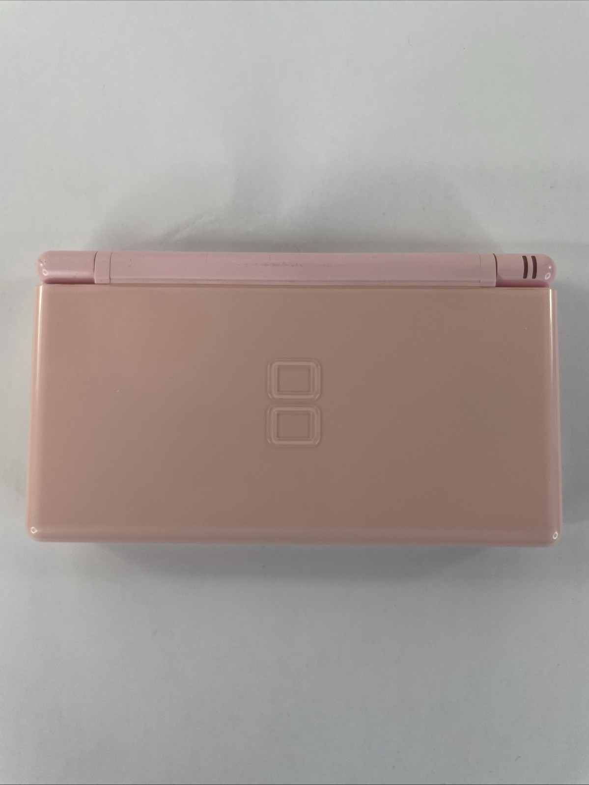 Nintendo DS Lite Console - Coral Pink W Charger And Stylus TESTED