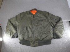 Vintage Alpha Industries MA-1 Bomber Jacket Mens 2XL USAF MIL-J-82790 USA