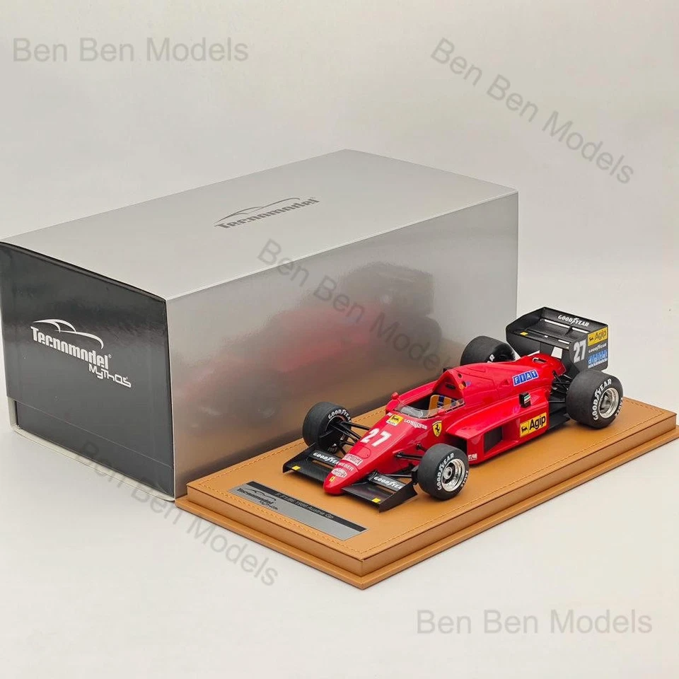Tecnomodel 1/18 Ferrari F1 86 #27 2nd AUSTRIAN GP 1986 MICHELE ALBORETO Red - Image 3 of 4