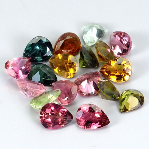 Marquise Schliff Natürliche Spitze Mehrfarbig Turmalin 4,76ct 6x3mm 25 Stck. Lot Edelstein