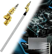 39'' Car Radiator Cleaning Wand, 25° Fan Nozzle Genie silvery