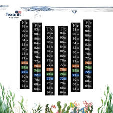 Adhesive Fish Tank Thermometer Strip Aquarium Thermometer Sticker Display 64-93