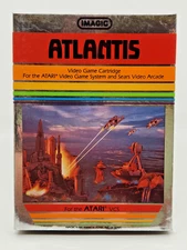 Atari 2600 Boxed Video Game Cartridge - Atlantis - Complete & Working