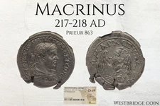 AD 217-218 Macrinus, BI Tetradrachm, Mespotamia, Edessa NGC Ancients Ch VF