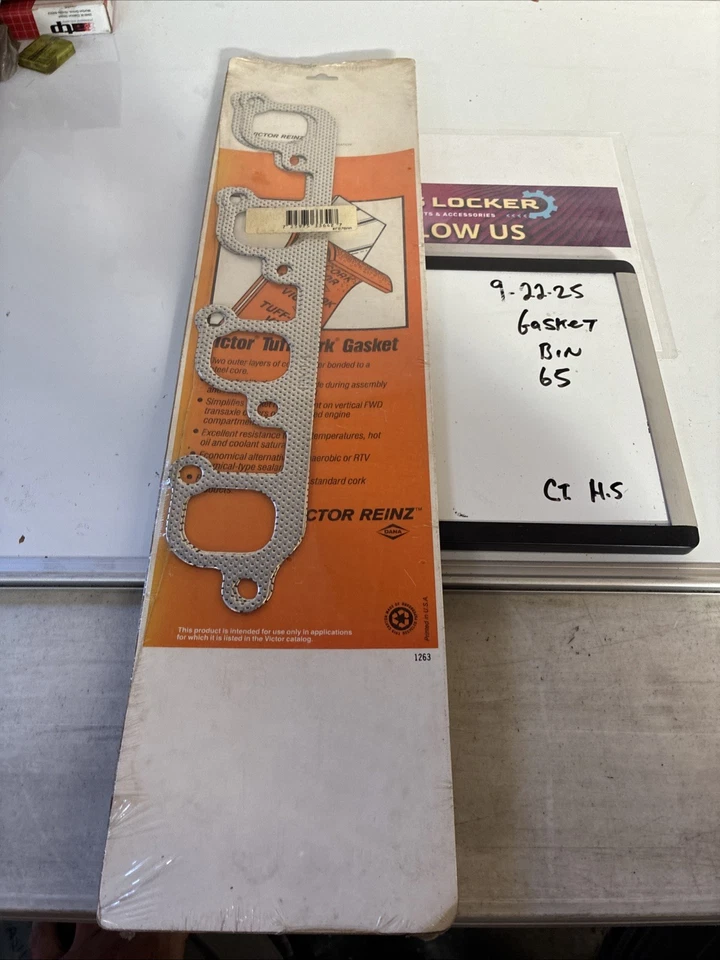 Juego de juntas de colector de escape MS15197 Victor Reinz, nuevo stock antiguo, genuino Foto 2 de 4