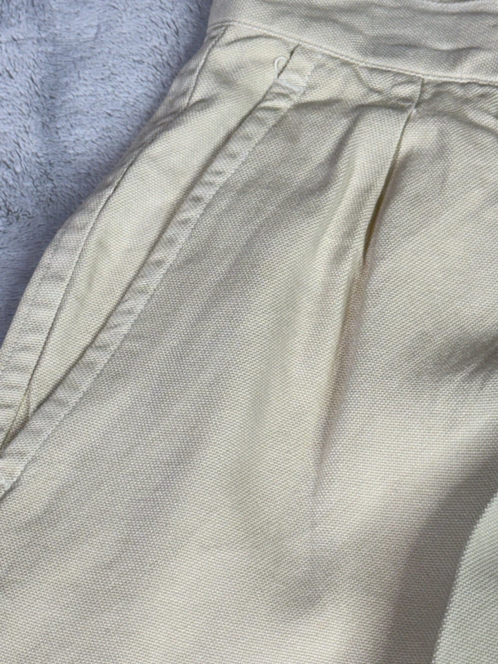 Женские шорты-бермуды Tommy Bahama размер 12 фактические 30x7 S цвет слоновой кости 100% шелк карман - Изображение 4 из 4