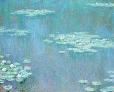 Monet - Seerosen (6) A1-A4 Poster Kunst Gemälde Meister Fine Classic Wanddeko