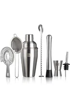 Vacu Vin 7pc Stainless Steel Cocktail Set Silver Brand New