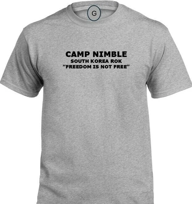 CAMP NIMBLE * SOUTH KOREA ROK* FREEDOM* INDIVIDUAL BASE PT SHIRT