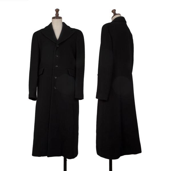 tricot COMME des GARCONS Wool Peaked Lapel Long Coat Size M