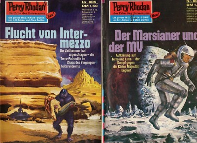 2 Perry Rhodan Hefte 1. Auflage - 805 + 806   *1977