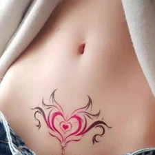 Adult Temporary Tattoos Waterproof Succubus Womb For Belly Or Back Various Style